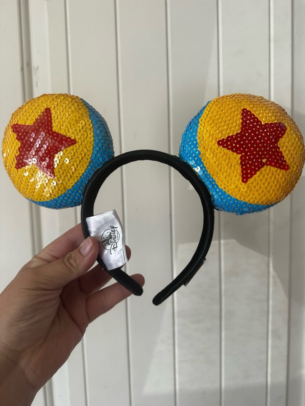Disney Loungefly Pixar Luxo Ball Sequin Minnie Ears Exclusive Headband